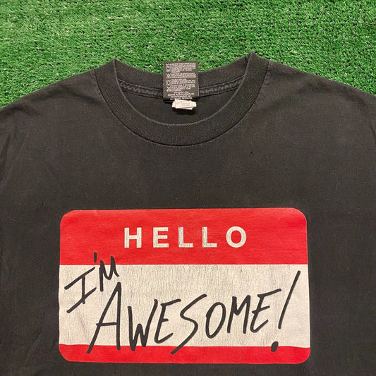 WWE Awesome Name Tag Miz Vintage Wrestling T-Shirt