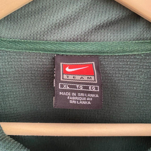 Men's Green Nike Team Miami Hurricanes Full Zip Jacket XL