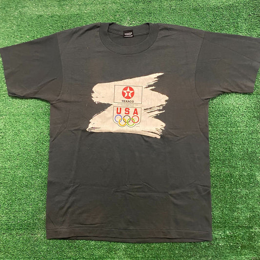 Texaco Olympics Vintage 90s Sports T-Shirt