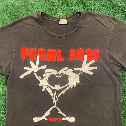 Pearl Jam Alive Vintage 90s Grunge Band T-Shirt