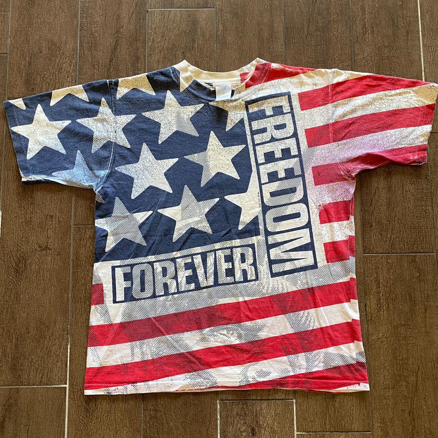 Freedom USA Flag Vintage T-Shirt