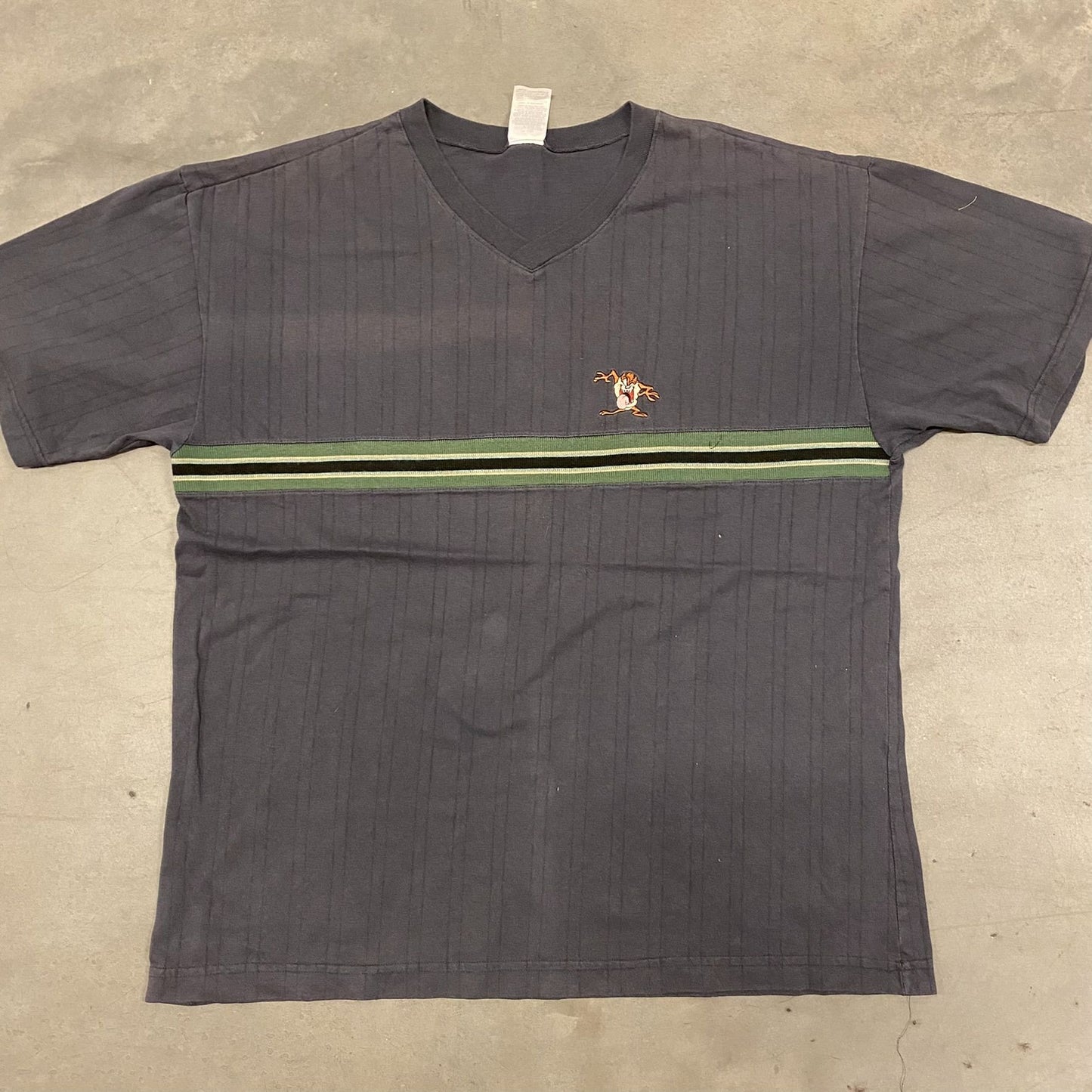 Taz Striped Vintage 90s T-Shirt