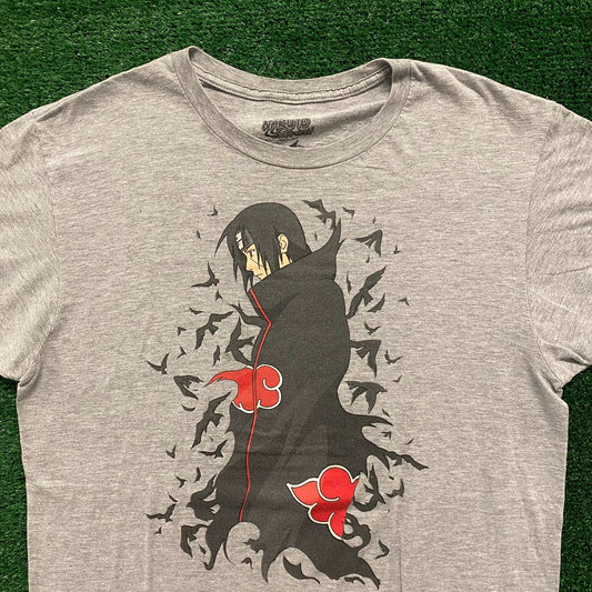 Vintage Y2K Essential Naruto Shippuden Itachi Uchiha Anime T-Shirt