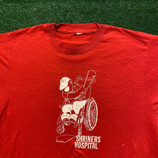 Wheelchair Baseball Vintage 90s T-Shirt