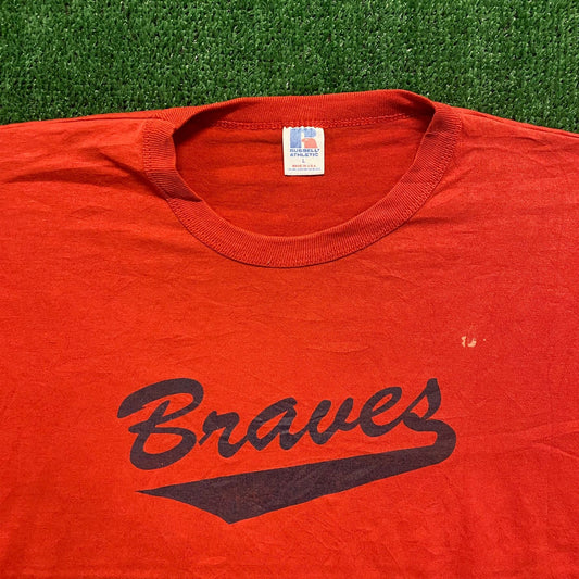 Russell Atlanta Braves Vintage 90s T-Shirt