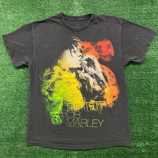 Bob Marley Smoking Vintage Rasta Stoner Band T-Shirt
