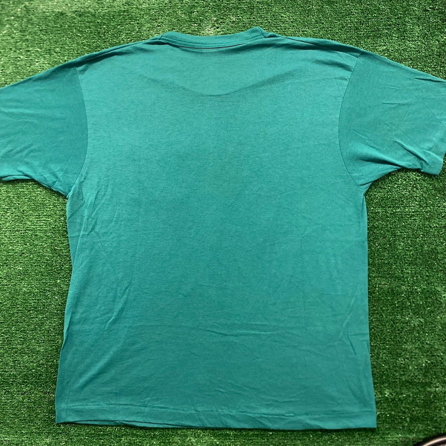 Green Vintage 90s Plain Blank T-Shirt