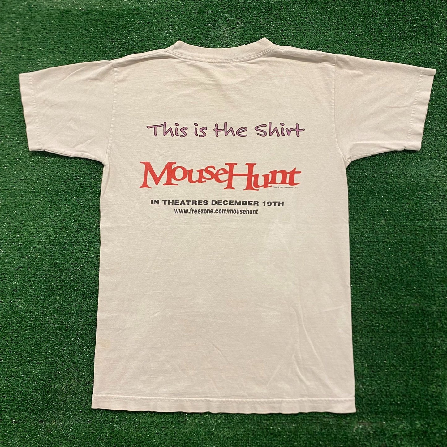 Mouse Hunt Vintage 90s Humor Comedy Movie Promo T-Shirt
