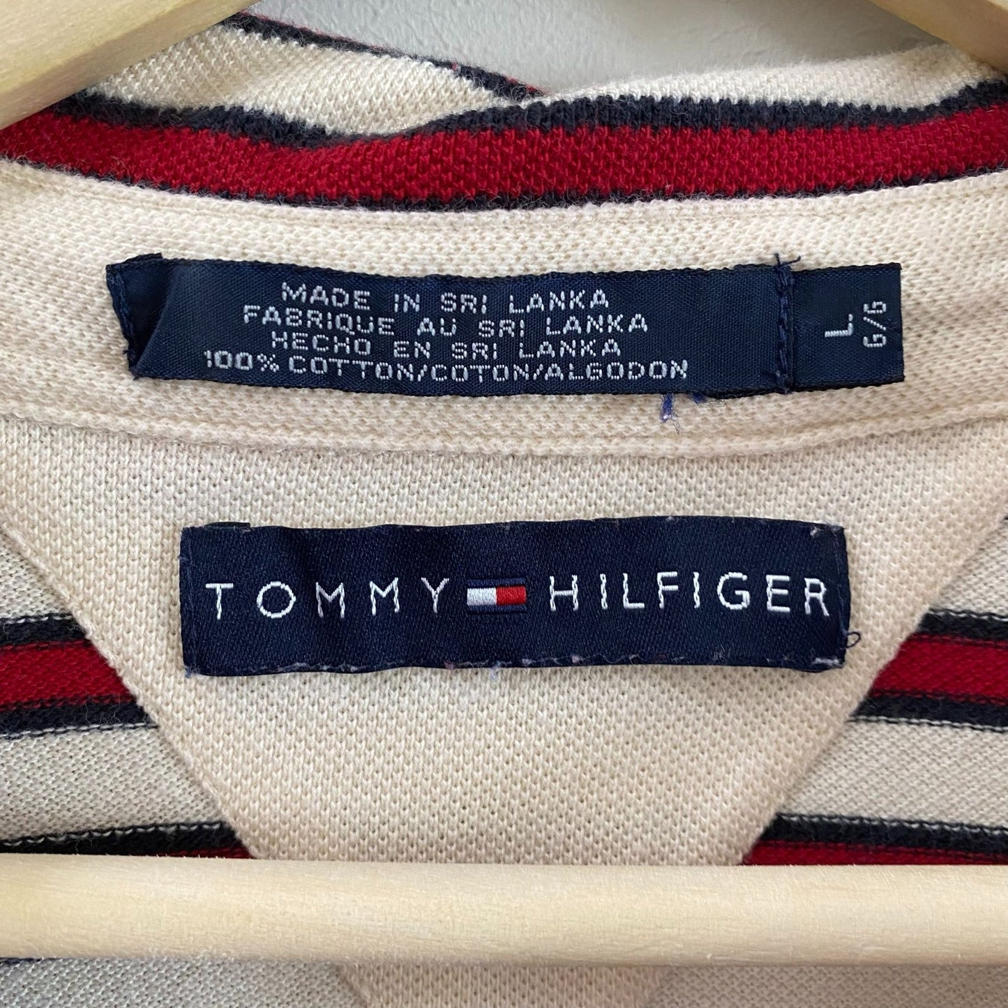 Tommy Hilfiger Red Striped Polo Shirt