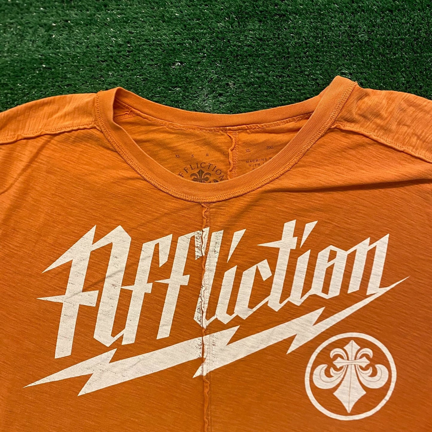 Affliction Lightning Bolt Fleur Vintage Biker Punk T-Shirt