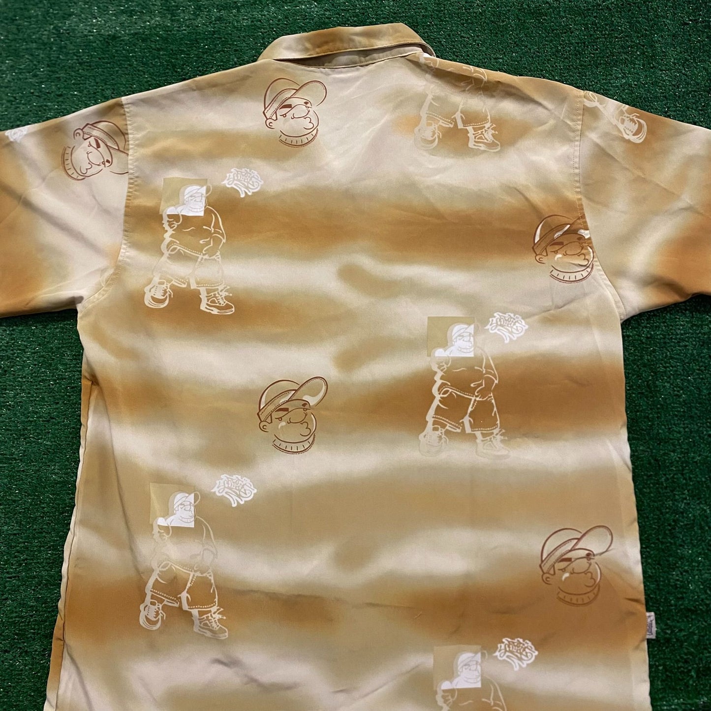 South Pole Vintage Camp Collar Printed Shirt