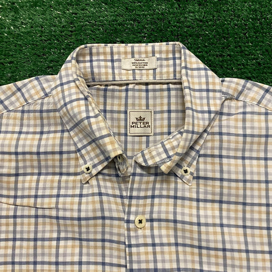 Peter Millar Plaid Casual Button Up Shirt