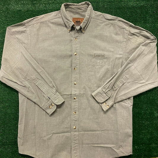 LearJet Airplanes Vintage Aviation Employee Work Shirt