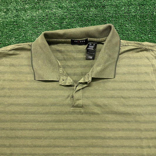 Drab Basic Essential Striped Vintage Polo Shirt