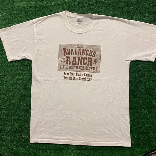 Avalanche Ranch Vintage Church T-Shirt