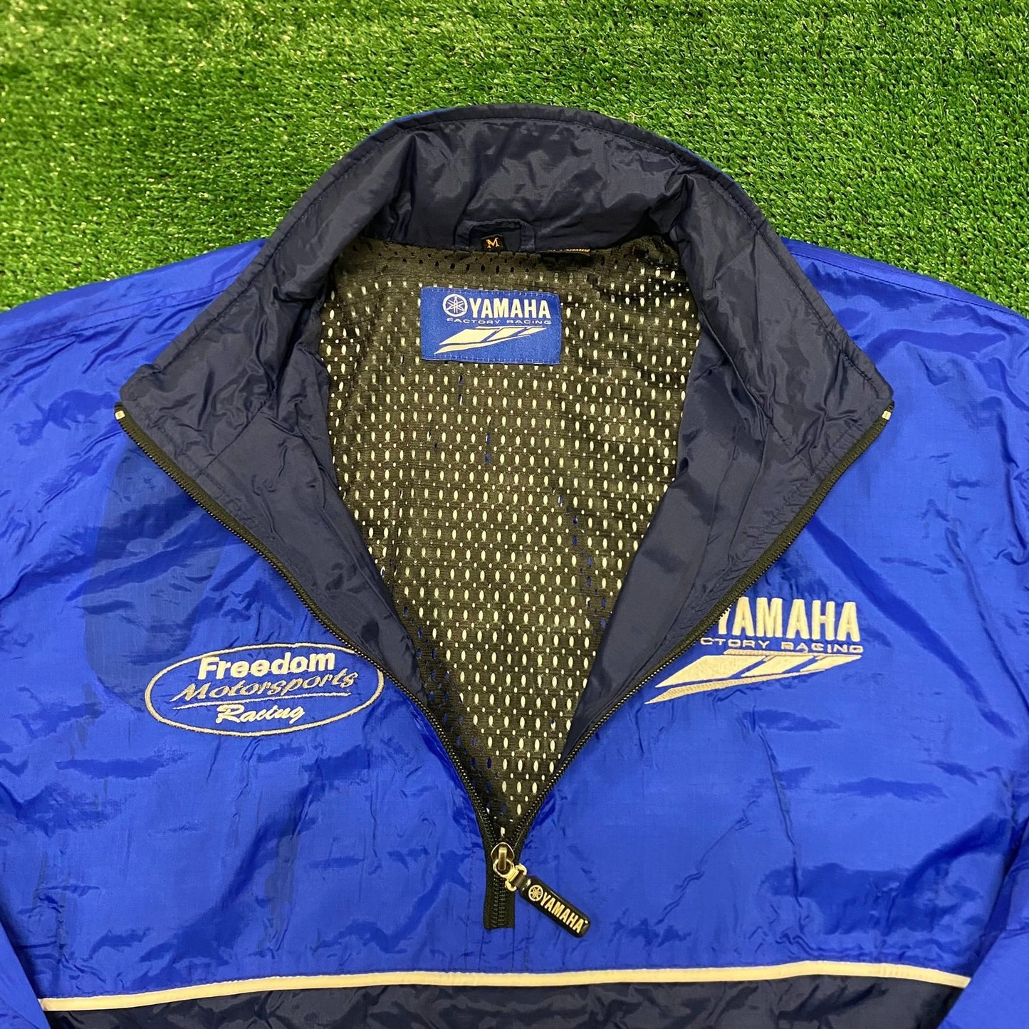 Yamaha Vintage Biker Moto Racing Pullover Jacket