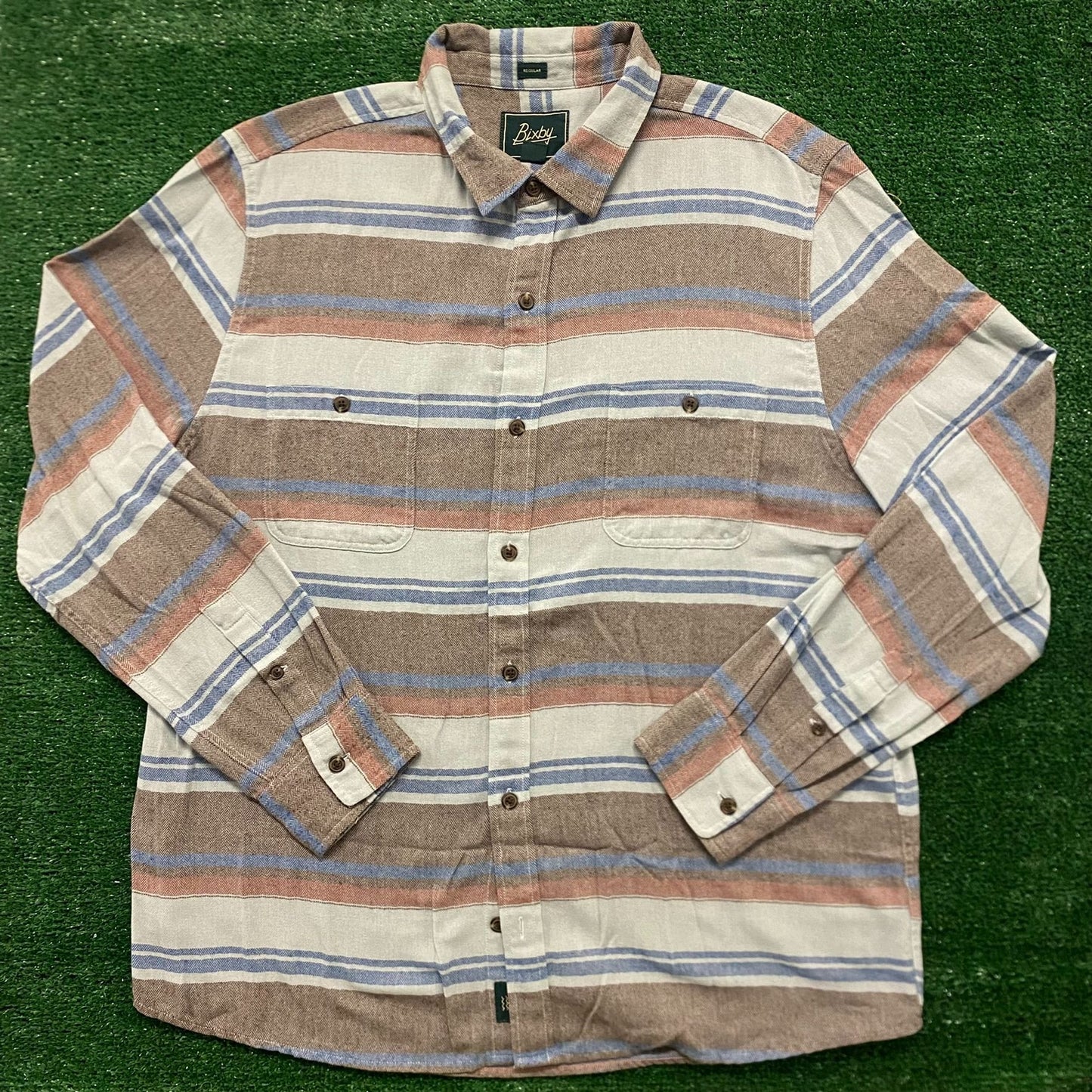 Striped Flannel Vintage Button Up Trail Shirt