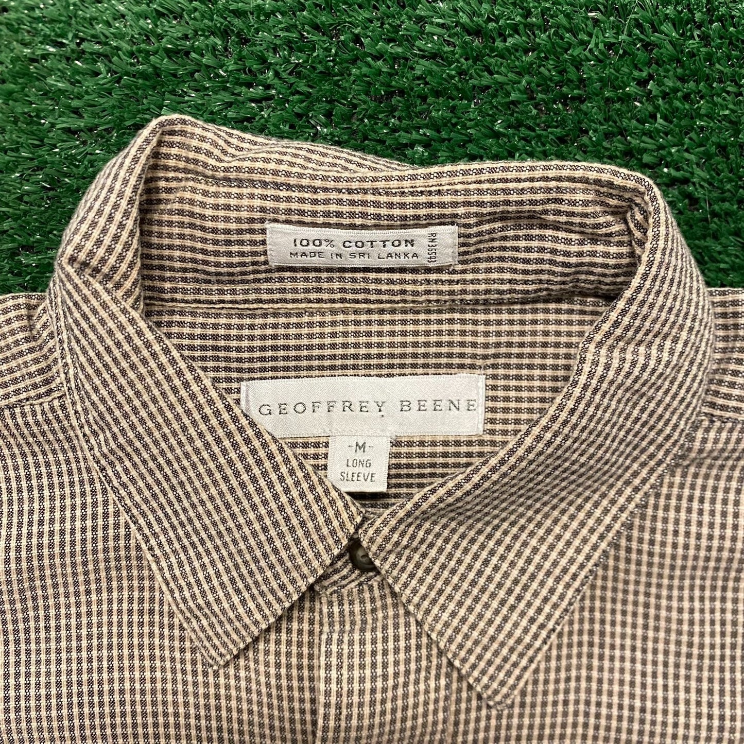 Micro Plaid Check Vintage Casual Button Up Shirt