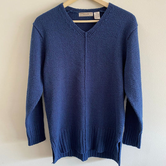 Vintage Center Seam V-Neck Sweater