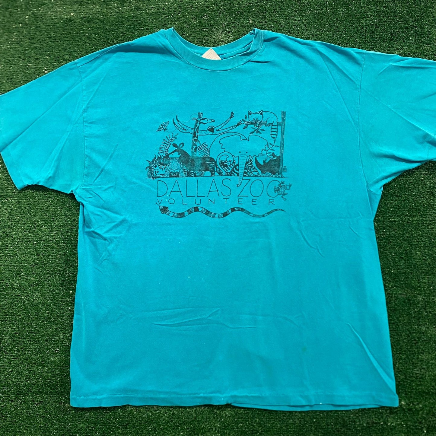 Dallas Zoo Animals Vintage 90s T-Shirt