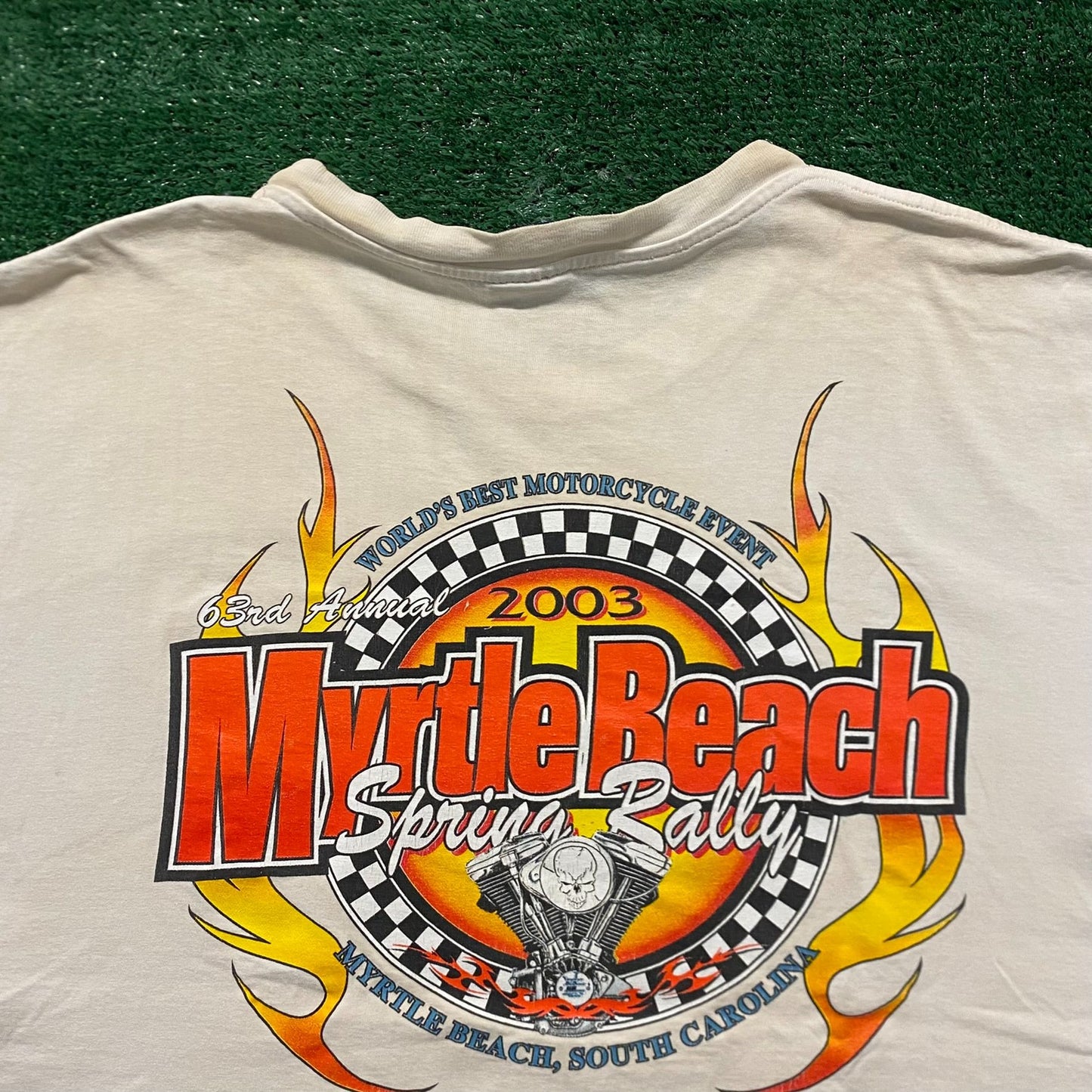 Myrtle Beach Biker Rally Vintage Moto T-Shirt