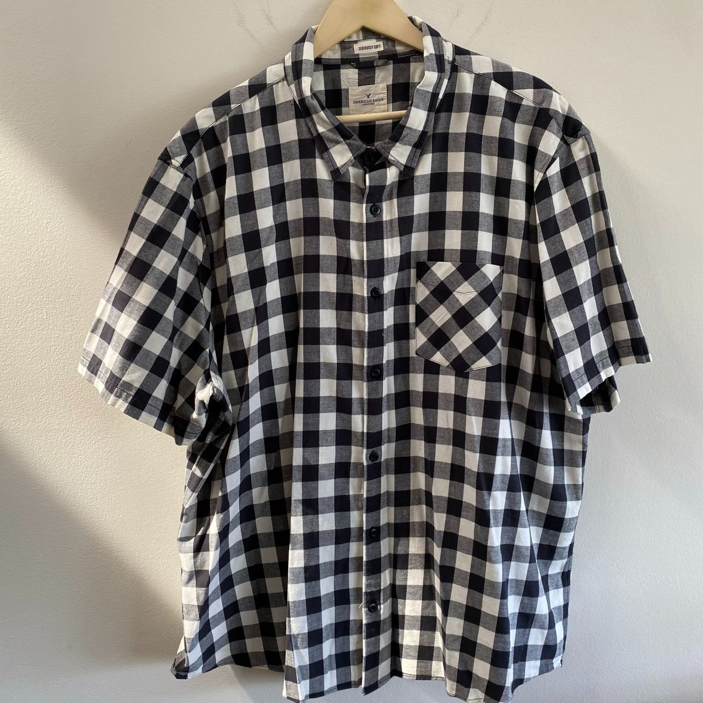 American Eagle Checkered S/S Shirt