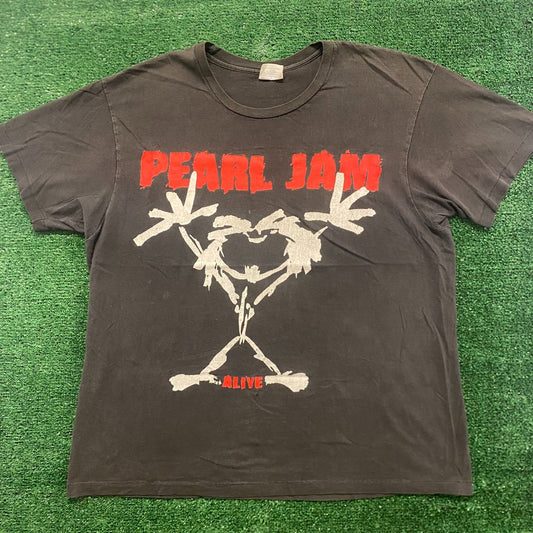 Pearl Jam Alive Vintage 90s Grunge Band T-Shirt