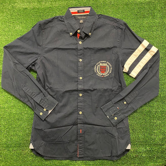 Tommy Hilfiger Yacht Club Vintage Preppy Button Up Shirt