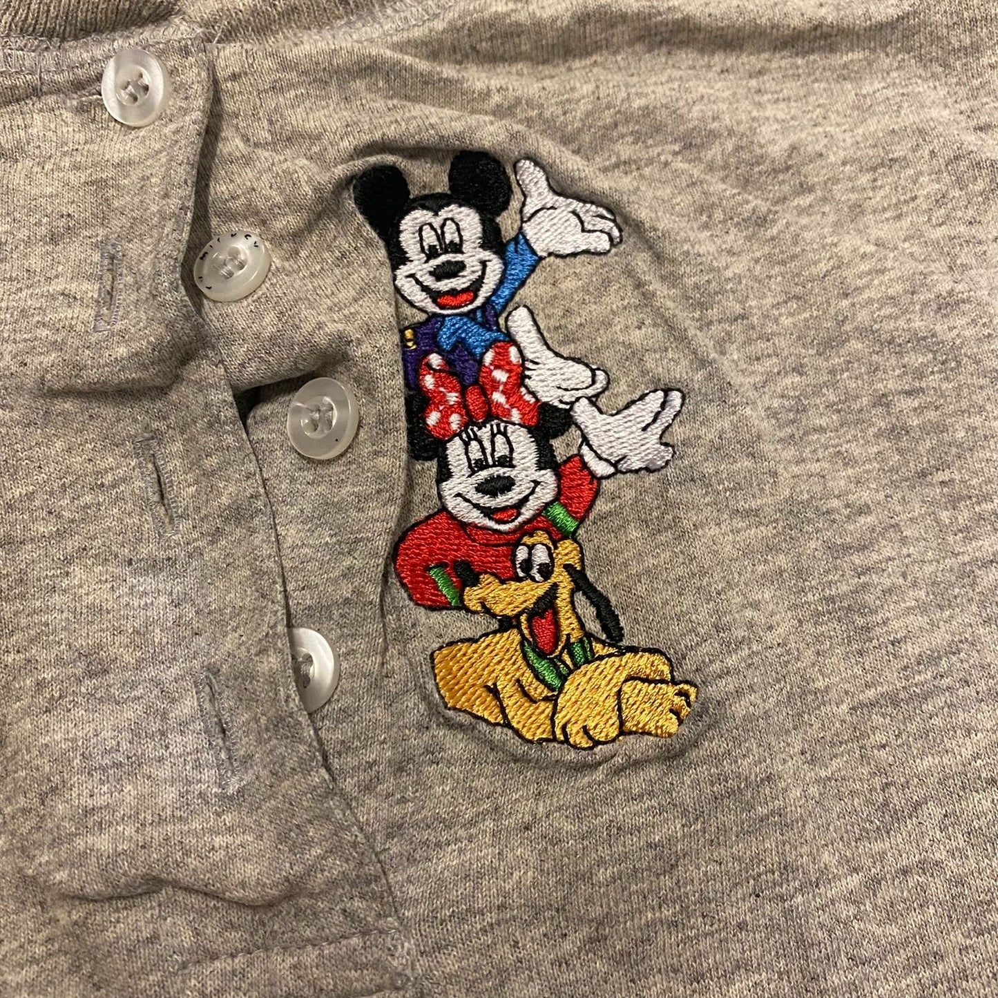 Mickey Minnie Vintage Henley T-Shirt