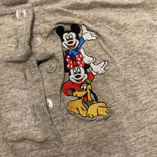Mickey Minnie Vintage Henley T-Shirt