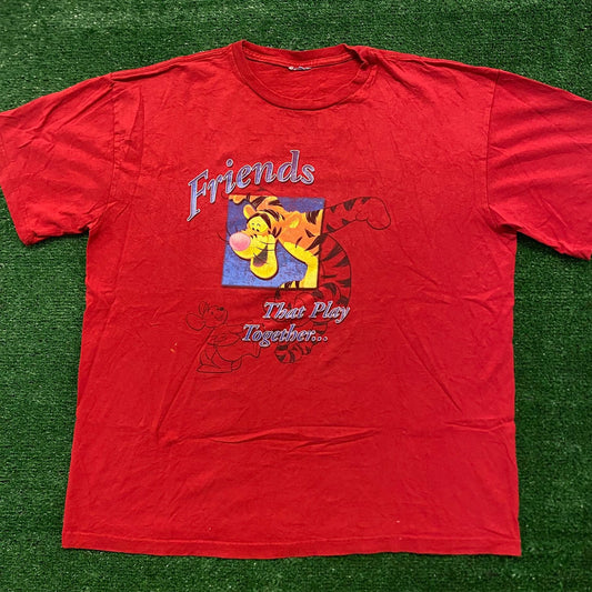 Winnie the Pooh Tigger Vintage 90s Cartoon Movie T-Shirt
