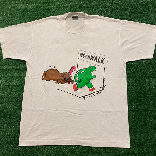 Tortoise Walk Marathon Vintage 90s T-Shirt