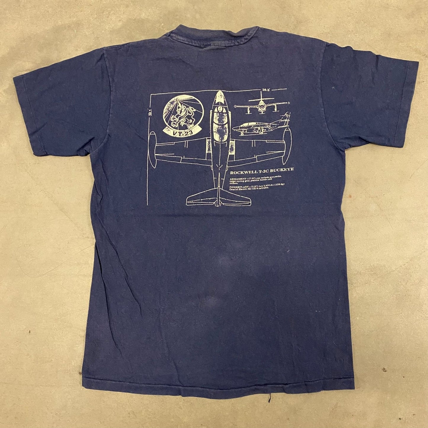 Navy Planes Vintage 90s T-Shirt