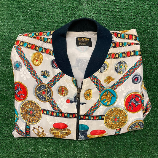 Baroque Vintage 90s Silk Bomber Jacket
