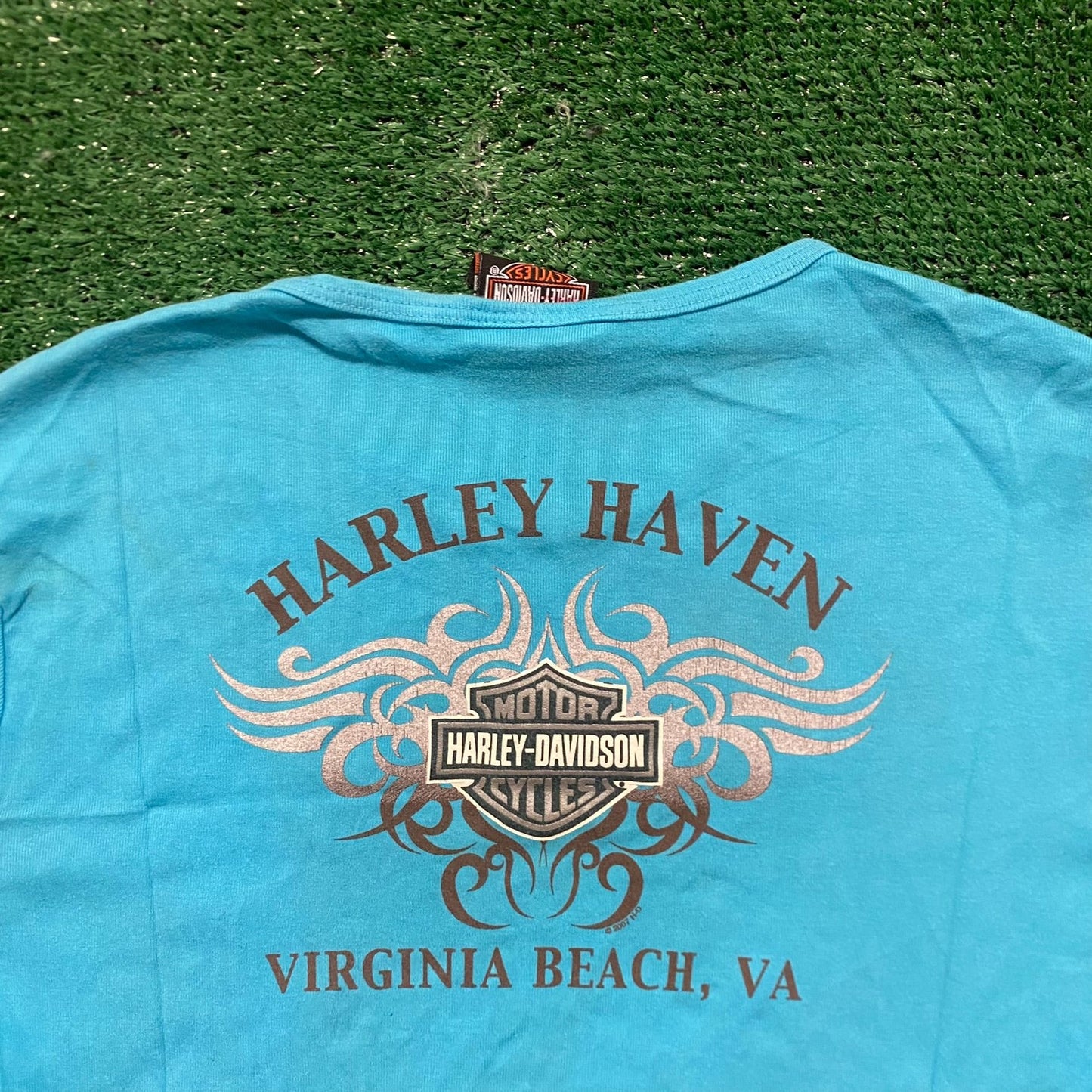 Harley Davidson Floral Vintage Punk Biker Baby T-Shirt