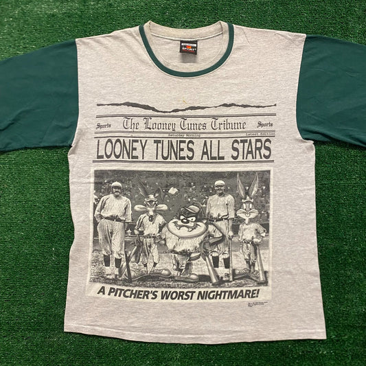 Looney Tunes Baseball Vintage 90s Cartoon T-Shirt