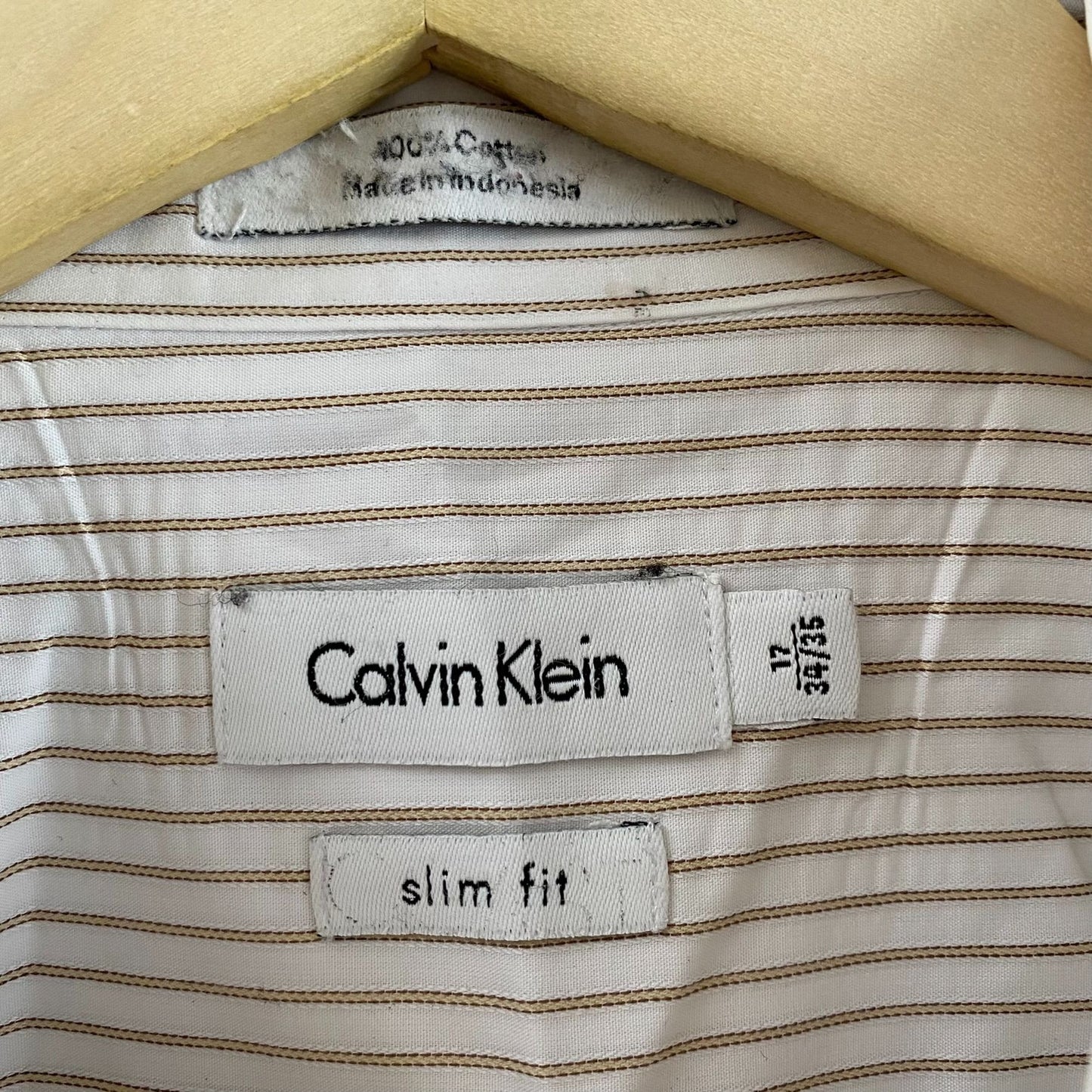 Calvin Klein Slim Fit Striped L/S Shirt