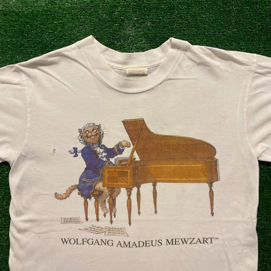 Mozart Cartoon Cats Vintage 90s Parody Humor T-Shirt