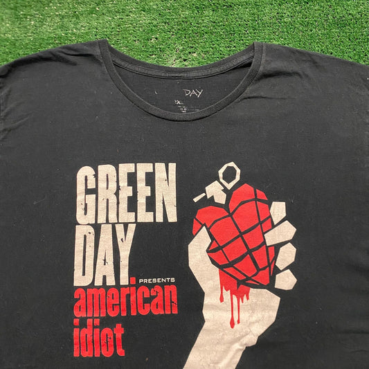 Green Day American Idiot Vintage Punk Rock Band T-Shirt