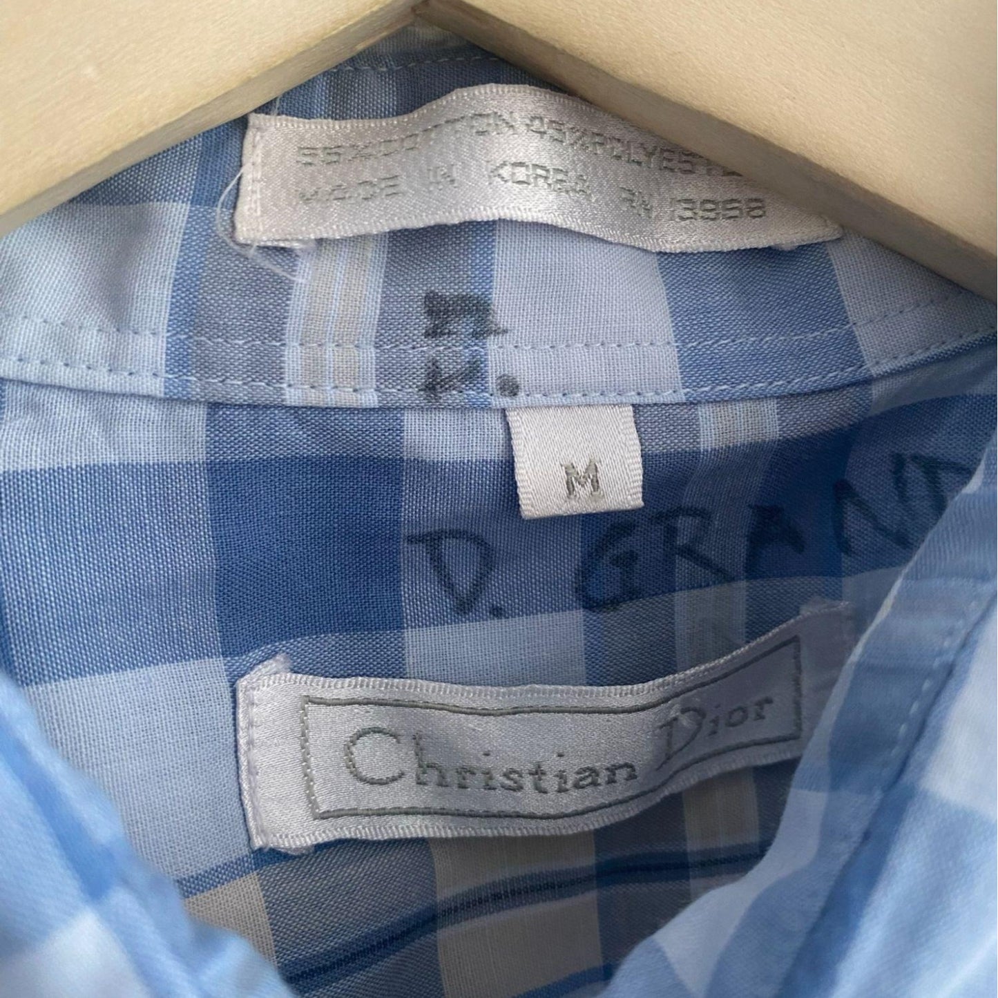 Christian Dior Plaid L/S Shirt