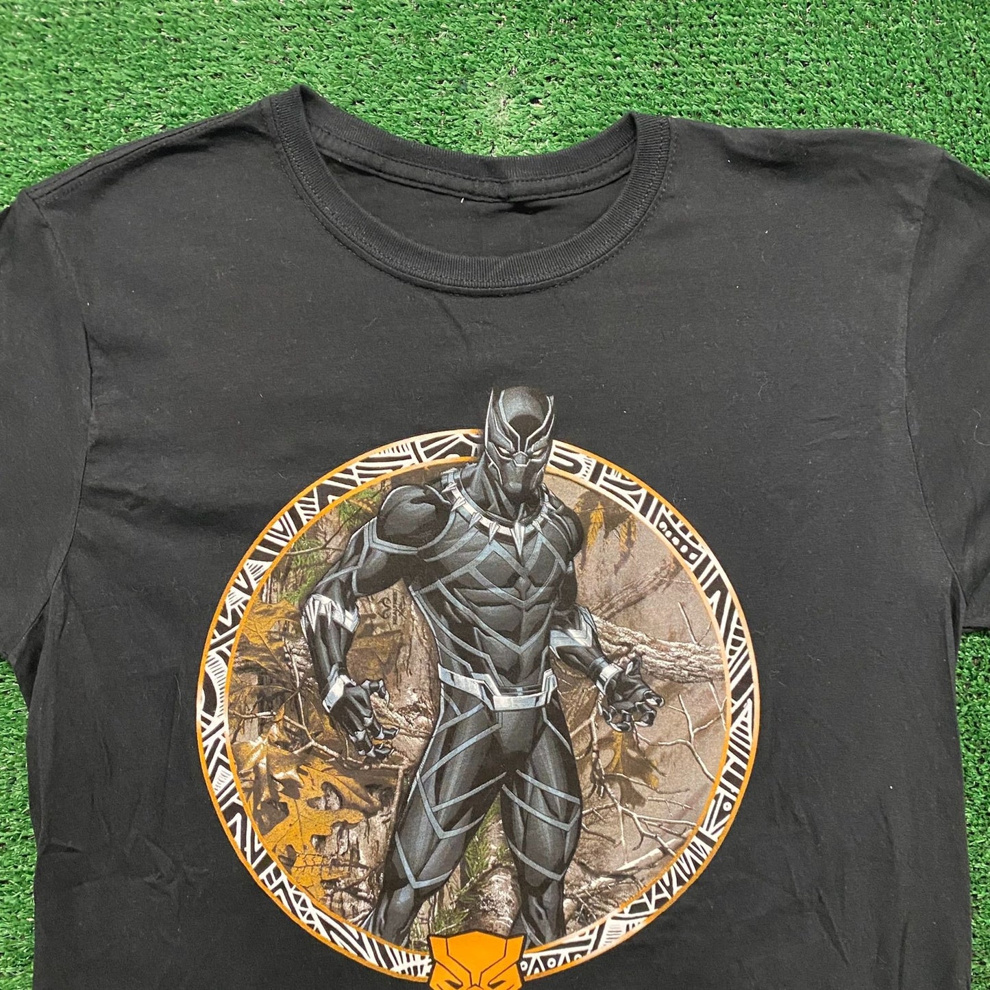Black Panther Camo Vintage Marvel T-Shirt