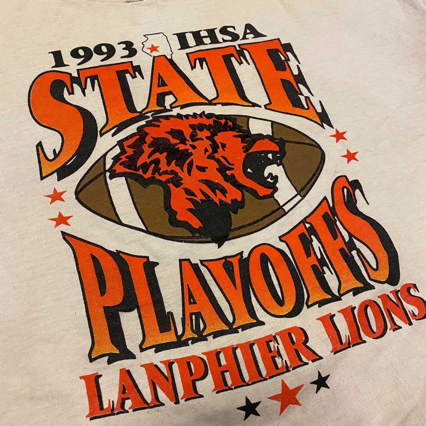 Lanphier Lions Vintage 90s T-Shirt