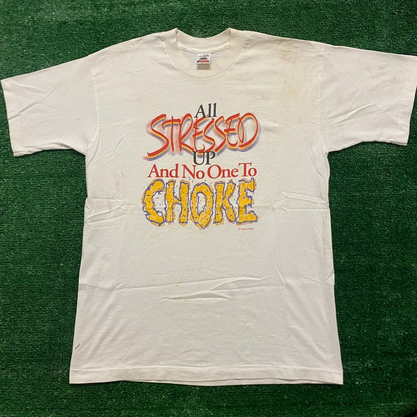 Stress Vintage 90s Bondage Angry Humor T-Shirt