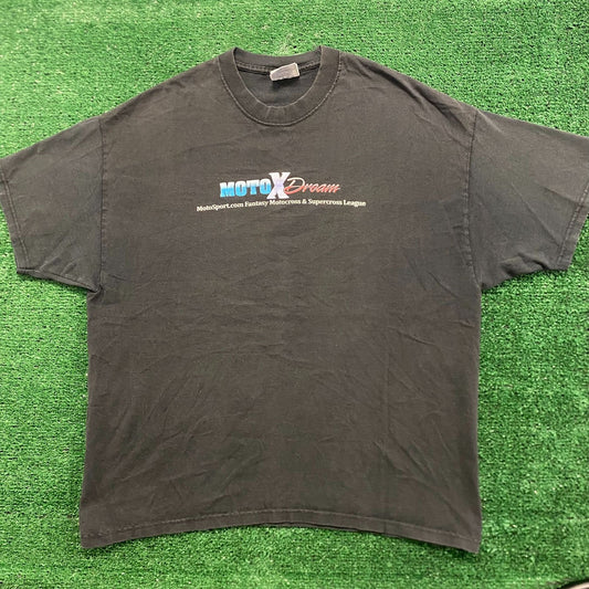 Moto X Racing Vintage Motocross Biker T-Shirt