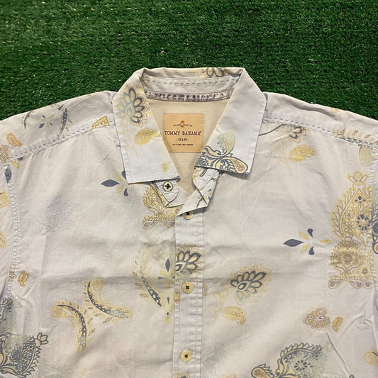 Tommy Bahama Paisley Floral Vintage Button Up Shirt