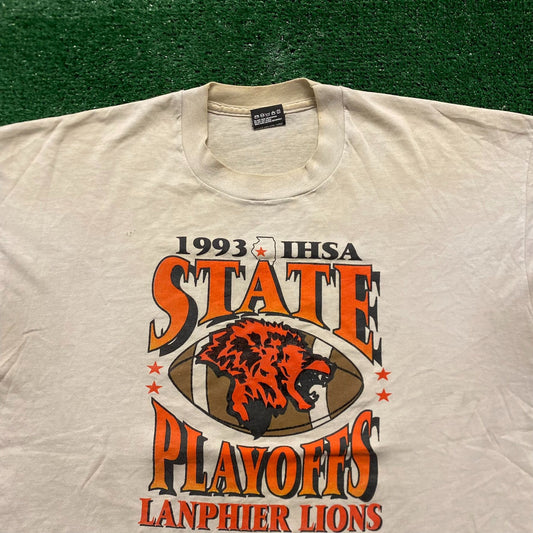 Lions Football Vintage 90s Sports T-Shirt