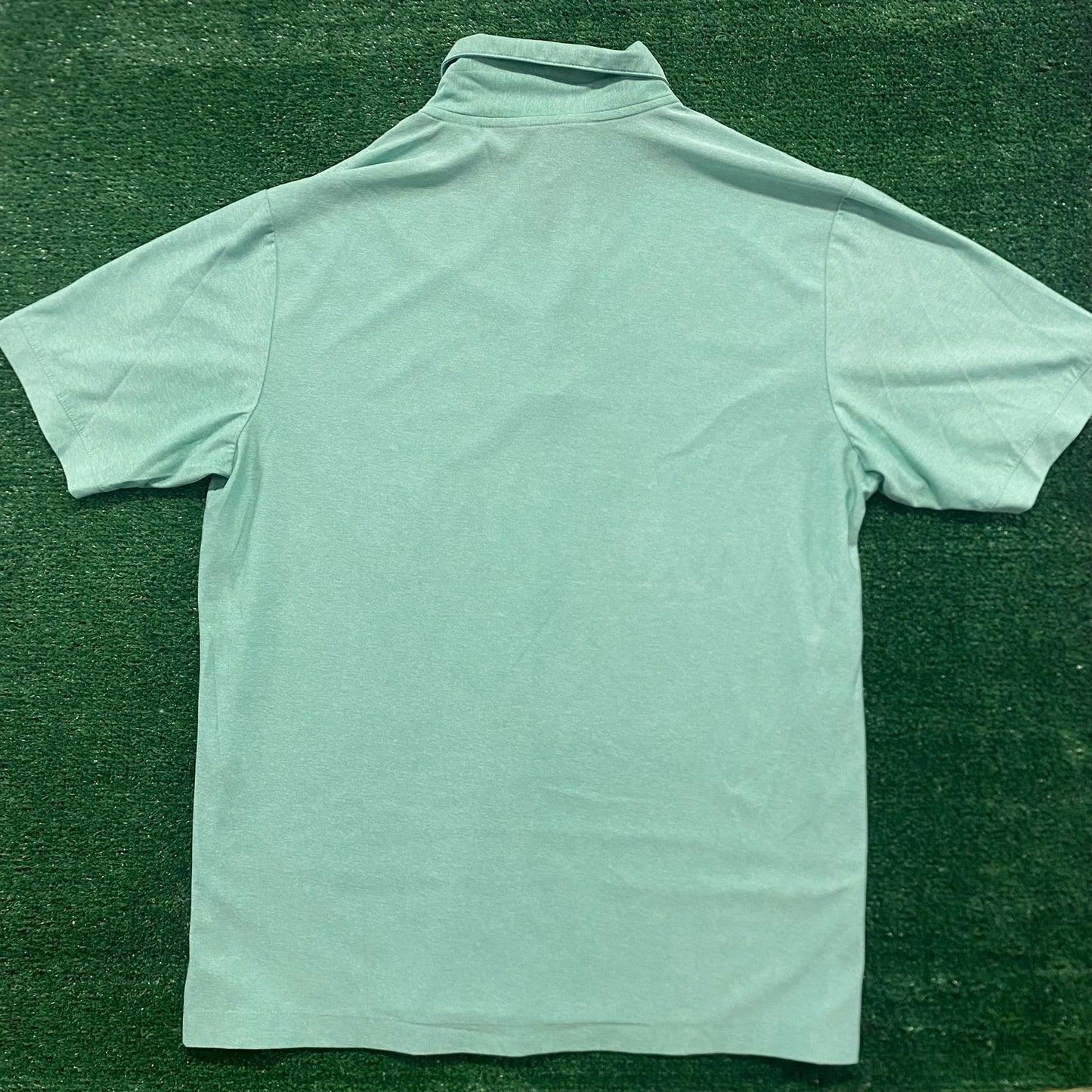 Penguin Geometric  Pastel Mint Green Polo Shirt