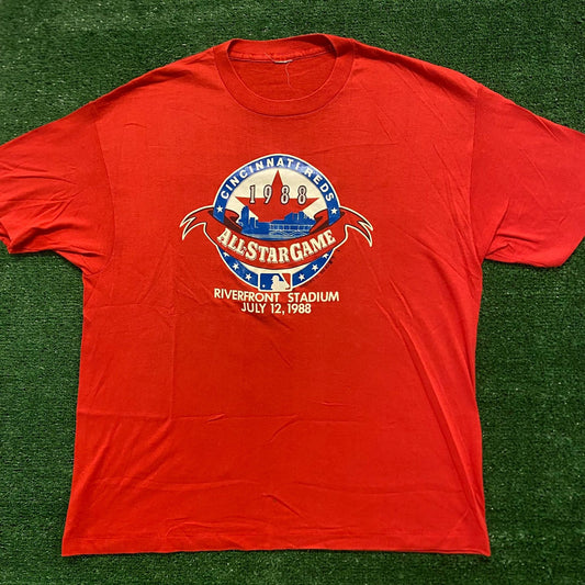 Cincinnati Reds Baseball Vintage 80s Sports T-Shirt