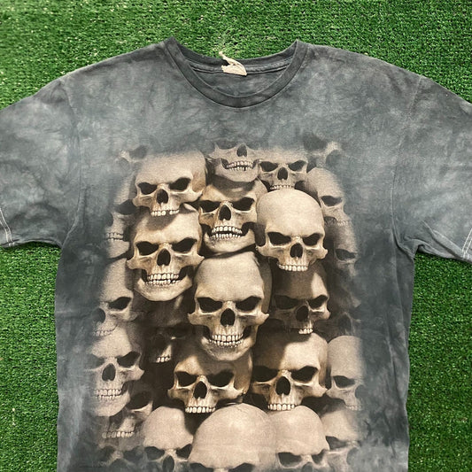 Skull Pile Vintage Grunge Punk T-Shirt