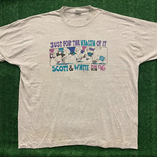 Cartoon Run Vintage 90s Marathon T-Shirt